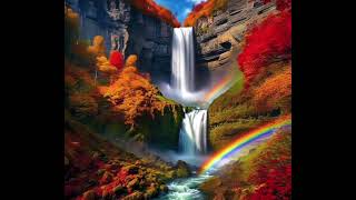 Relaxing Rainbow and Waterfalls [upl. by Noivert]