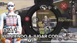 DIA 1 SUBIENDON DE RANGO en MJ en CALL OF DUTY mobile [upl. by Emawk]