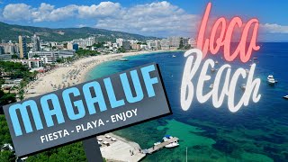 WALK TOUR MAGALUF MALLORCA BEACH 2024 [upl. by Ahseryt]