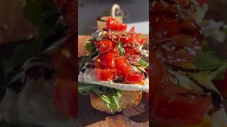 Bruschetta Recipe with Burrata and Cherry Tomatoes SIMPLE amp DELICIOUS [upl. by Houser]