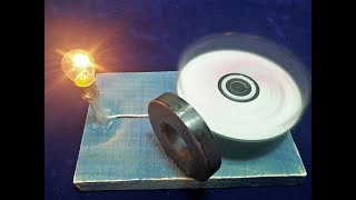 Make Free Energy Generator with Magnet Output 12 Volts Light Bulb New Idea [upl. by Ahsim783]