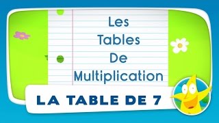 Comptines pour enfants  La Table de 7 apprendre les tables de multiplication [upl. by Neneek]