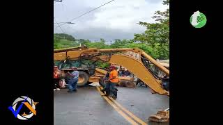 Aparatoso accidente en carretera que conduce a Jamao al Norte [upl. by Ardelis386]