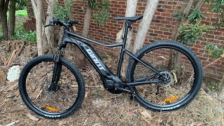 Giant Talon 2 E 2021 Electric Bike Review and Demonstration First ride and battery statistics [upl. by Mcbride]