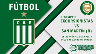 Excursionistas vs San Martín de Burzaco  Desempate [upl. by Adnaerb132]