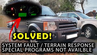 Special Programs Not Available Terrain Response  System Fault FIXED in 5 mins LR3  Discovery 3 [upl. by Eilyw]