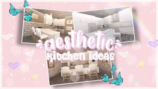 Aesthetic Kitchen Ideas  ROBLOX Bloxburg [upl. by Binky]