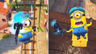 Minion Rush ILoveGru Mel Minion Commit Despicable Actions While Freeze Ray is Active at Freedonia [upl. by Prosper]