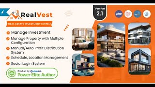 RealVest  Real Estate Investment System  Website Script [upl. by Dareen]