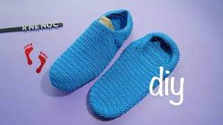 Pantufla Básica Ganchillo Crochet Basic Slipper DIY [upl. by Costa]