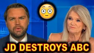 JD Vance RUINS ABC Hack Martha Raddatz TODAY on This Week with Georg 😄😄😀 [upl. by Rajewski]