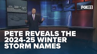 Northeast Wisconsins winter storm names for 202425 [upl. by Rabelais]