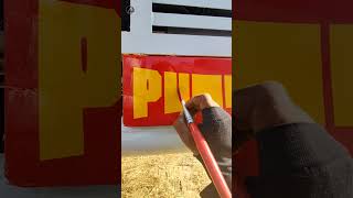 PUSHPA 🔥 name logo writing on truck art truck pushpa new [upl. by Bury]