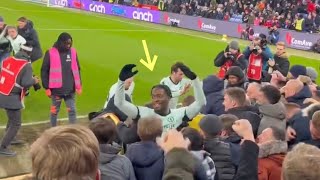 Axel Disasi jumped towards fans during Chelseas Goal Celebration vs Crystal palace [upl. by Jamal]