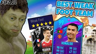 the BEST WEAK FOOT TEAM in fifa [upl. by Gabbey]