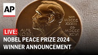 Nobel Peace Prize LIVE Norwegian Nobel Committee announces 2024 winner [upl. by Karol]