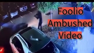 Video of Rapper Foolio Ambushed by Multiple Shooters caught on surveillance camera Reaction [upl. by Hy]