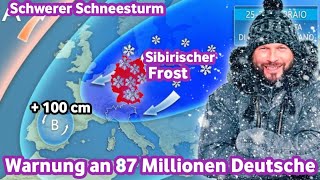 Ein schrecklicher Schneesturm zieht über ganz Deutschland Schneechaos Und Frost [upl. by Hanna]