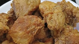 Simple Fried Chicken Recipe Or Pritong Manok Pinoy Recipe [upl. by Aihcila]