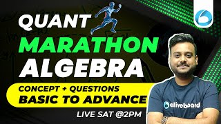 Algebra Marathon class  Most Important Concept amp Questions  Bank Exam 2024  Insurance  SSC [upl. by Eednac204]