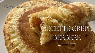 Recette crêpes Berbère  Idée goûter  Idée petit déjeuner brunch [upl. by Schaaff]