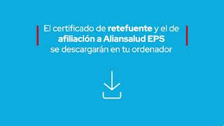 Cómo generar certificaciones de retefuente asistencia en viajes y afiliación a Aliansalud en la Web [upl. by Roxie]