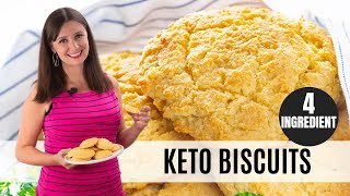 Keto ALMOND FLOUR BISCUITS 5 Ingredients amp Super Buttery [upl. by Alleuqcaj245]