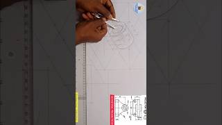 Isometric circles curves and arcs in 3  dimension views of a machine cast iron block with tangency [upl. by Atiruam]