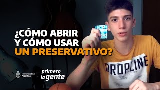 ¿Cómo abrir y cómo usar un preservativo [upl. by Battat]