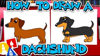 How To Draw A Dachshund [upl. by Godiva]