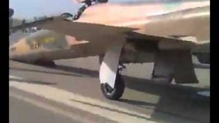 Iranian Pilot Lands his F5 with no Nose Wheel [upl. by Weisberg]