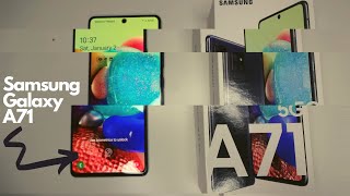 Samsung Galaxy A71 5G Unboxing amp first time set up  2021 [upl. by Oniluap]