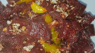 Beetroot fry recipehealthy foodBeetroot recipe yummy food recipes 😋 [upl. by Peltier]