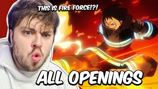 First Time Reaction To Fire Force Openings 14 [upl. by Sackville]