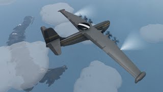 SaundersRoe SR45 Princess flight to Tomfoolery Airfield  Aeronautica [upl. by Ferree]