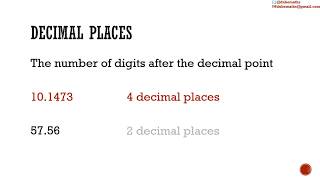 Decimal Places  Approximation [upl. by Jezebel]