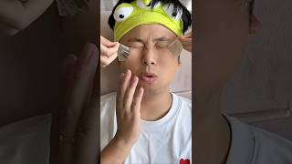 Eat aloe vera jelly with challenge skincare by star shining facial mask day15 asmr candy skincare [upl. by Gnoy]