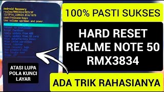 Hard reset realme note 50 rmx3834 unlock password  hapus kunci layar dan sandi layar yang lupa frp [upl. by Hulburt]