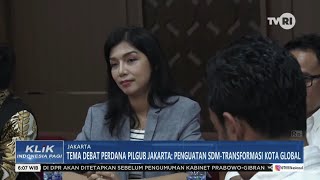 Tema Debat Perdana Pilgub Jakarta  Penguatan SDM Transformasi  Kota Global [upl. by Coray446]