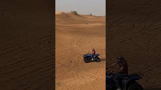 Quad biking Desert Safari Dubai 🏁 desertsafaridubai foryou dubai travel quadbike [upl. by Pomfret]