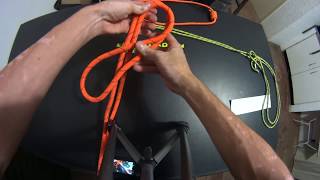 Nós básicos do Rapel  Prussik Machard Oito simples Oito Duplo  Single knots for rappeling [upl. by Dogs]