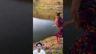 Emak emak jago mancing shorts viral reaction [upl. by Slavin]