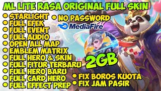 Data ML Lite Full Event 2Gb Terbaru Patch Suyuo  Ml Lite  Cara Mengatasi Lag Mobile legends [upl. by Johathan871]