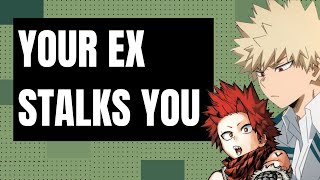 Your ex stalks you  Kiribaku x listener [upl. by Inaluahek367]