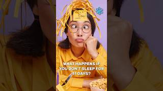 What happens if you dont sleep for 11 days  knowledgeshorts interesting facts experiment [upl. by Talya]