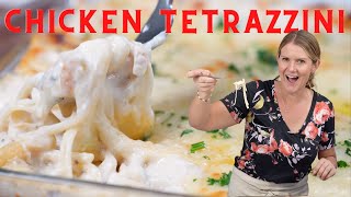 Creamy Chicken Tetrazzini Recipe Quick and Easy [upl. by Hitoshi273]