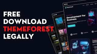 Download Free WordPress amp HTML Template Free On Themeforest LEGITMATELY [upl. by Nema]
