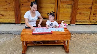 Beautiful and simple wooden study table design  Harvest kohlrabi to sell at the market [upl. by Ahsienaj883]