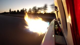 Ford GT spitting huge fire 345kmh [upl. by Gaskin739]