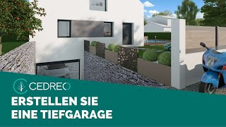 Tutorial Wie erstellt man eine Tiefgarage in Cedreo [upl. by Onaicul]